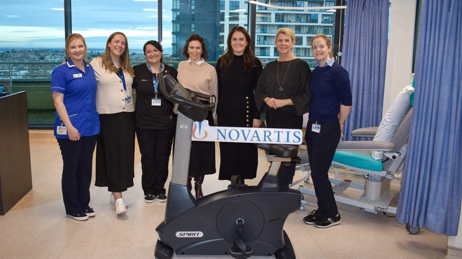 Beacon Hospital Novartis Chemo Bike Visit